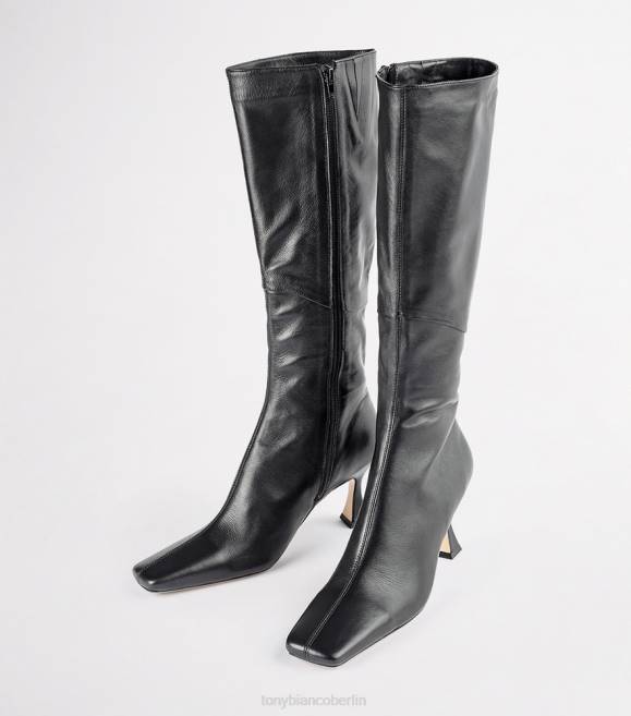 kniehohe Stiefel| de Tony Bianco Frauen Fantasy-Kalbsstiefel schwarzes Venedig 4624410